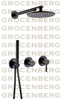Душевой комплект Grocenberg GB5090BL Черный матовый Душевой комплект Grocenberg GB5090BL Черный матовый
