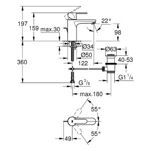 Grohe Get 23454000 смеситель