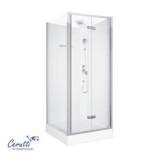 Душевая кабина Ceruttispa Белла (Bella) 90T 90x90 см профиль хром стекло прозрачное