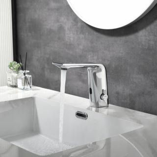 Сенсорный смеситель для раковины Black&White Gravity 7102GM оружейная сталь