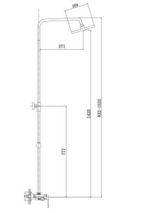 Душевая стойка Haiba HB24804 хром