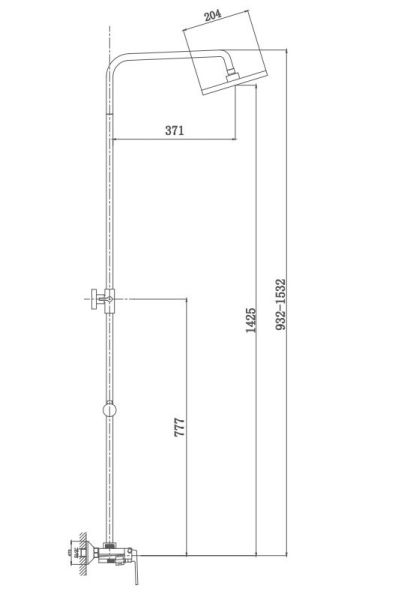 Душевая стойка Haiba HB24804 хром Душевая стойка Haiba HB24804 хром
