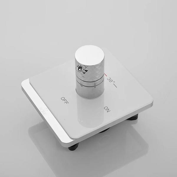 Гигиенический душ с термостатом Rose R105С белый/хром
