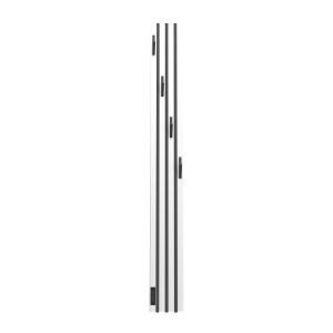 Полотенцесушитель электрический Point Пиано PN19722WB 150x1200 диммер слев, белый/черный