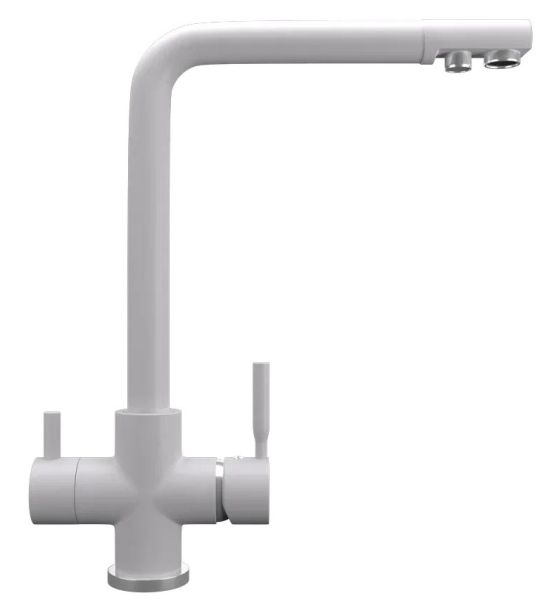 Смеситель для кухни Ulgran Quartz UQ-016-04 с дополнительным краном для питьевой воды платина Смеситель для кухни Ulgran Quartz UQ-016-04 с дополнительным краном для питьевой воды платина