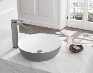 Смеситель для раковины Rose R1511T оружейная сталь Смеситель для раковины Rose R1511T оружейная сталь
