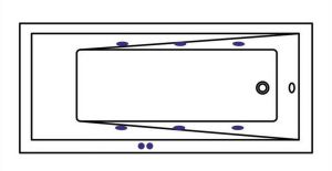 Гидромассажная ванна Whitecross Wave 0101.160070.100.SOFT.GL 160x70см Soft золото