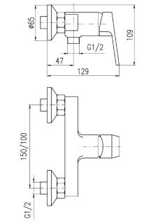 Смеситель для душа Rav Slezak Colorado CO281.5CMAT черный