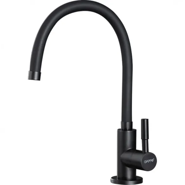 Смеситель для кухни Gappo G1052-96 с гибким изливом чёрный Смеситель для кухни Gappo G1052-96 с гибким изливом чёрный