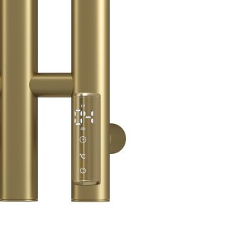 Полотенцесушитель электрический APEXTERMO Луна LN10112GL 110x12 см с крючками золото матовое