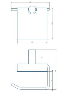 Держатель для туалетной бумаги Haiba HB8403-4 бронза