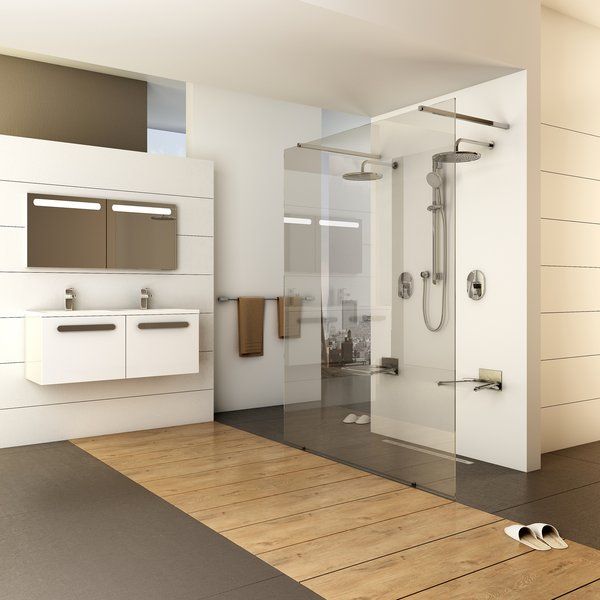 Душевая перегородка Ravak ST Walk-In Free 1400x2000 GW9FM0C00Z1 Transparent профиль хром