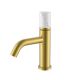 Смеситель для раковины Boheme Stick 121-MG-MR-W золото матовое/белый мрамор Смеситель для раковины Boheme Stick 121-MG-MR-W золото матовое/белый мрамор