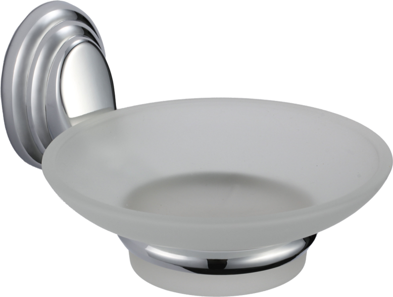 Мыльница РМС A1220 хром/матовое стекло