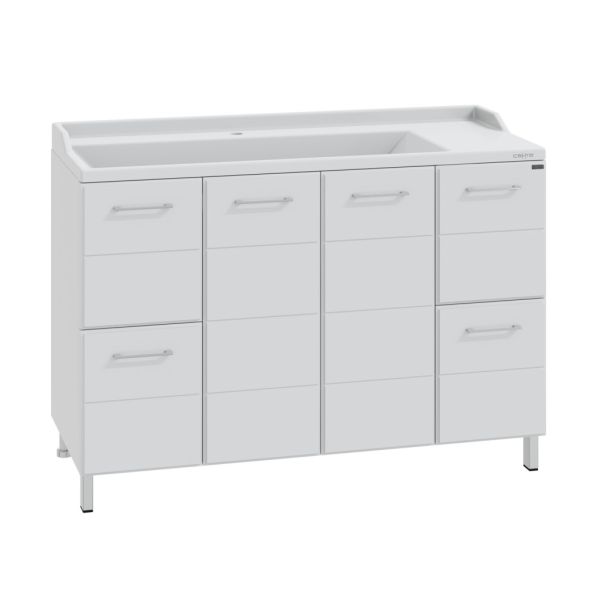 Напольная тумба под раковину Санта Омега 207043 120 см белый