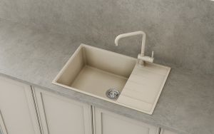 Кухонная мойка Ulgran Quartz Prima 760-10 песок