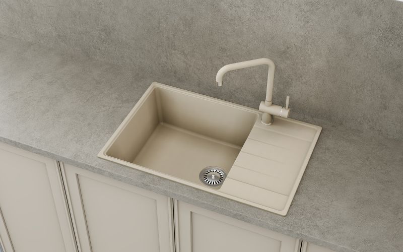 Кухонная мойка Ulgran Quartz Prima 760-02 лён