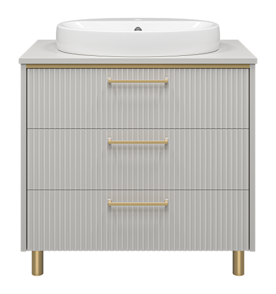 Напольная тумба под раковину Brevita Elche УТ000023945 81 см серый