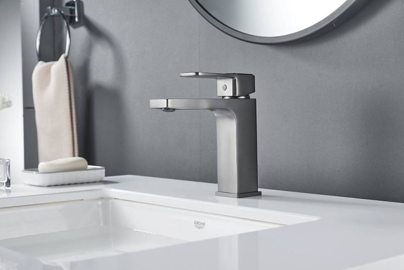 Смеситель для раковины Shevanik S9701T оружейная сталь