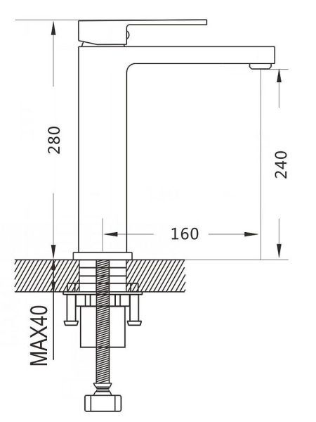 Смеситель для раковины Shevanik S9611 хром