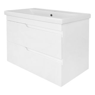 Тумба с раковиной Azario Kantri CS00097255 80 см белый глянец