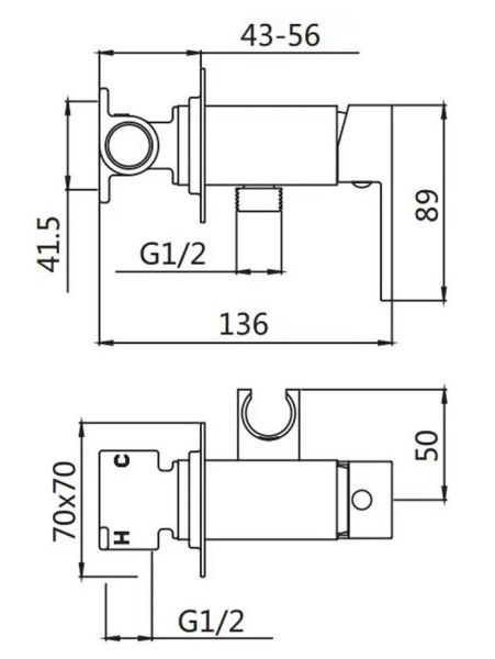 Гигиенический душ со смесителем Shevanik S127 хром