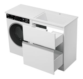 Напольная тумба под раковину Misty Ингрид УТ000026853 68.6 см белый