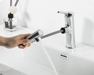 Смеситель для кухни Gappo G1052-70 с выдвижным изливом хром Смеситель для кухни Gappo G1052-70 с выдвижным изливом хром