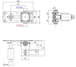Смеситель для раковины AntonioLupi IN201 хром