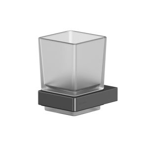 Стакан подвесной WHITECROSS Cubo CU2430GM оружейная сталь