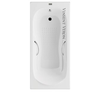 Ванна чугунная Vinsent Veron Haiti VHT1708042H/VH008CH-AS с ручками хром 170х80 см