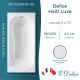 Ванна чугунная Delice Haiti Luxe DLR230639-AS 180х80 с антискользящим покрытием Ванна чугунная Delice Haiti Luxe DLR230639-AS 180х80 с антискользящим покрытием