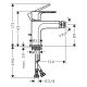Смеситель для биде Hansgrohe Rebris E 72210670 черный