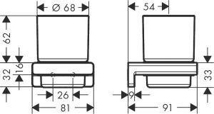 Стакан Hansgrohe AddStoris 41749000 хром