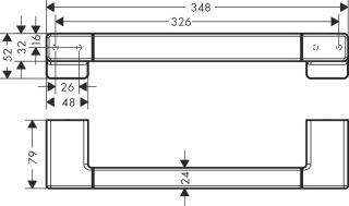 Поручень Hansgrohe AddStoris 41744990 золото