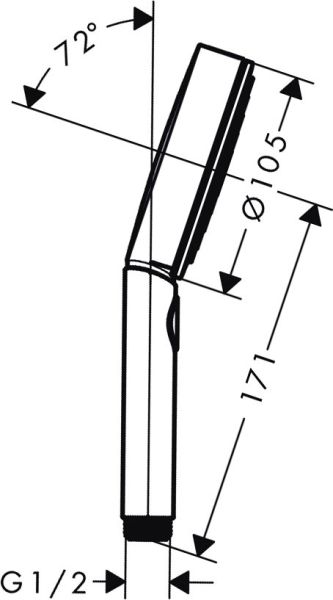 Душевая лейка Hansgrohe Pulsify Select 105 3jet Relaxation 24110700