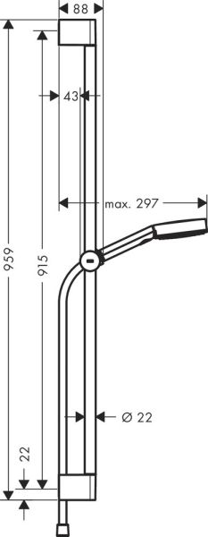 Душевой гарнитур Hansgrohe  Pulsify Relaxation 105 3jet 24170670