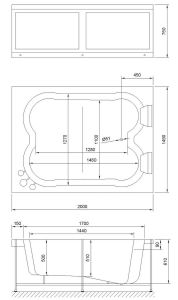 Акриловая ванна Royal Bath Hardon 200x150см белый RB083100K