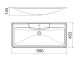Раковина BelBagno 90см Albano BB900/455-LV-MR-ALR