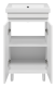 Тумба с раковиной Misty  УТ000009441 белый 46.6 см