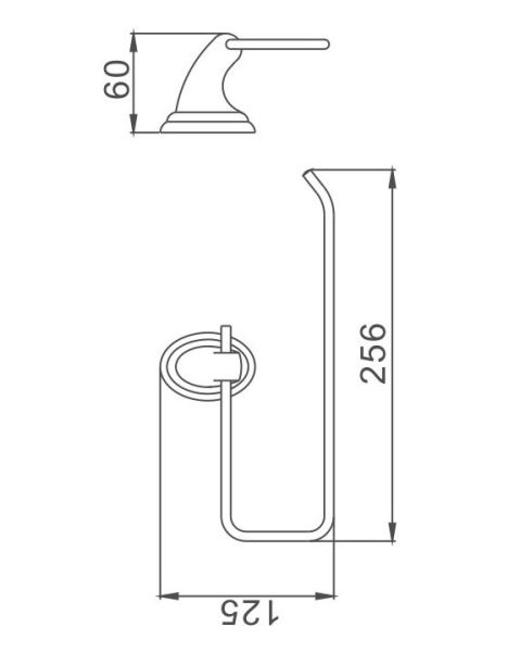 Полотенцедержатель Haiba HB1503-2 хром