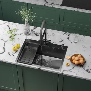 Кухонная мойка Roxenbath Simple 65 560220-65B графит