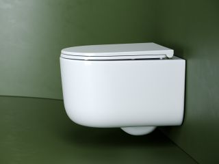 Унитаз подвесной Ceramicanova Ульма (Ulma) CN4006T безободковый торнадо белый