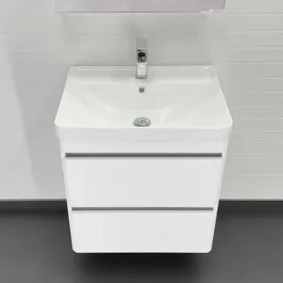 Тумба под раковину Comforty Валдай-60П2 00-00020675 белый матовый