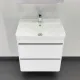Тумба под раковину Comforty Валдай-60П2 00-00020675 белый матовый