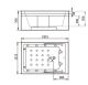 Акриловая ванна Gemy G9061 K L 181x121x70 Акриловая ванна Gemy G9061 K L 181x121x70