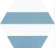 Керамогранит Codicer Hex. Porto Capri Blue 58363, 25x22 (1,04)