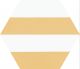 Керамогранит Codicer Hex. Porto Capri Yellow 56429, 25x22 (1,04)