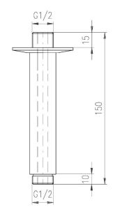 Кронштейн для душа Rav Slezak MD0311SM бронза
