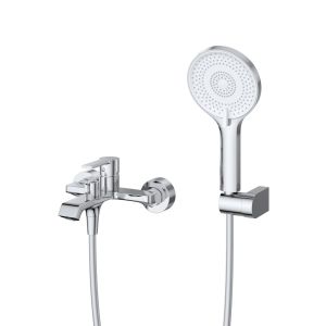 Комплект смесителей для ванной комнаты BelBagno AURORA-VASM/LVM-CRM хром